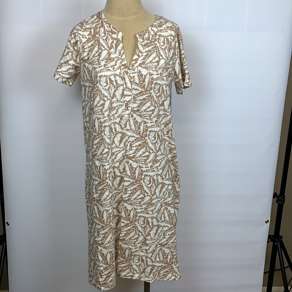 WVN Woven for You tropical palm frond dress, Small NWT